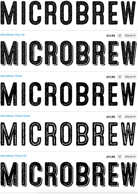 MicroBrew Font .